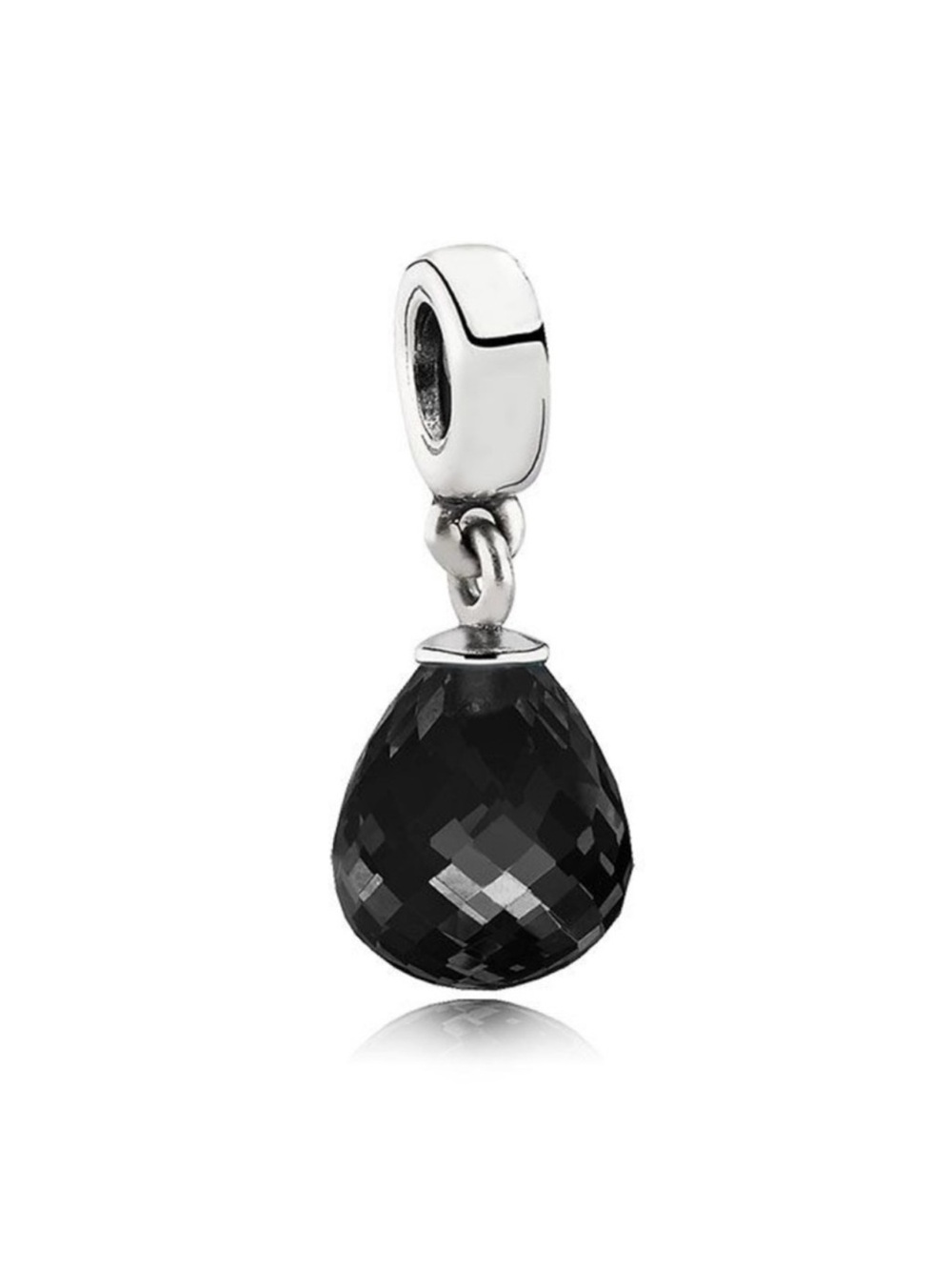Authentic Pandora Black Murano Fascinating Beauty Dangle Charm, Retired